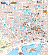 スペイン語留学：Enforexバルセロナ校地図 
